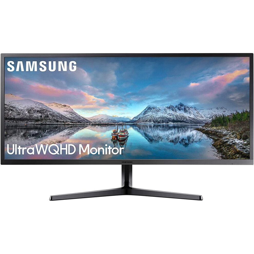 Samsung Ls34j550w / Sj55w - 34" Ultrawide 21:9 Wqhd 3440 X 1440P 2K Led Monitor - Hdmi, Dp - Dark/Grey