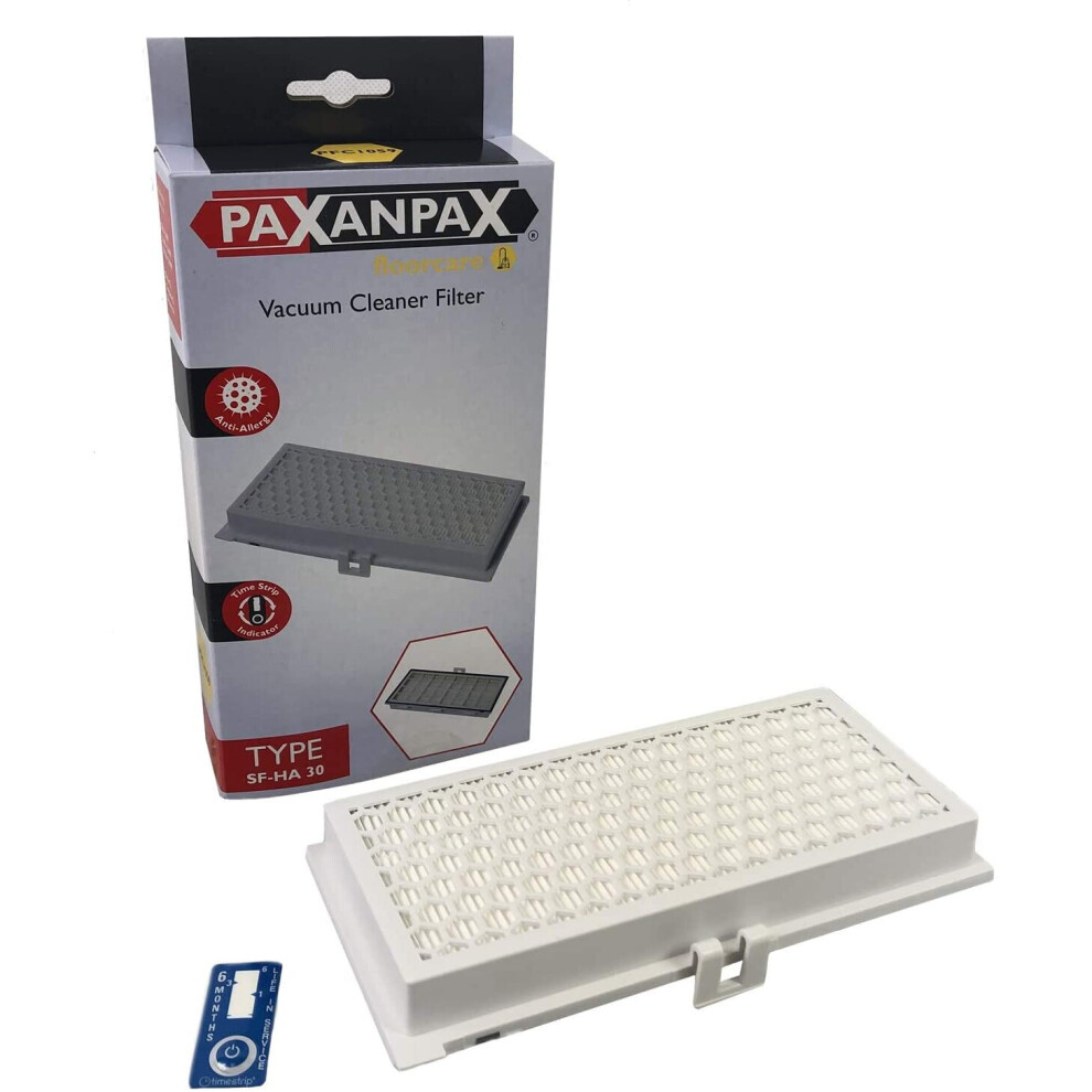 Paxanpax Miele SF-HA30 Type Vacuum Cleaner Anti-Allergy Filter with Timestrip Indicator