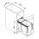 (JC603M) Recycle Waste Bin SOFT CLOSE 300mm Unit - 30L 2