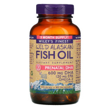 Wiley's Finest, Wild Alaskische Visolie, Prenataal DHA, 180 Softgels