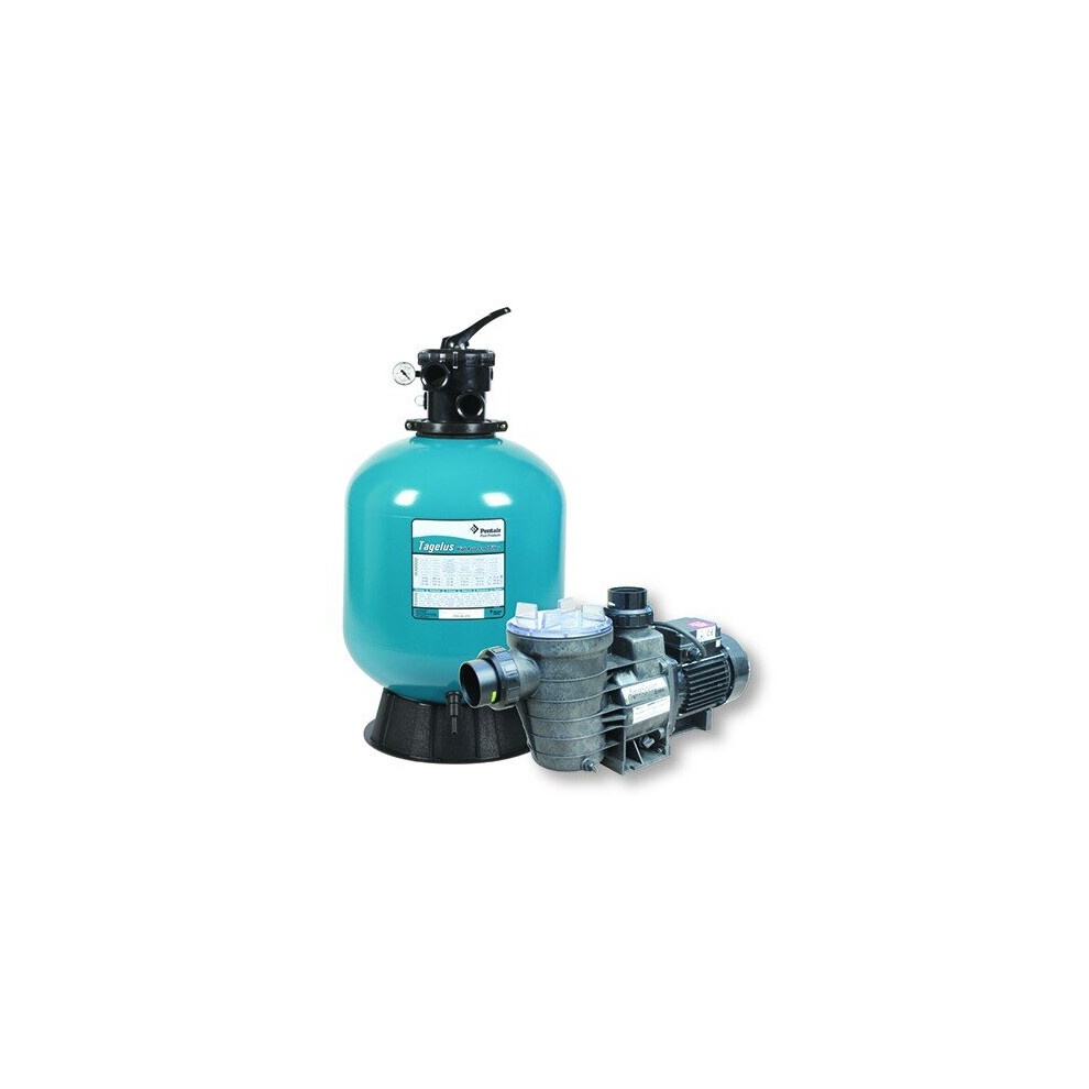 Certikin 24" Tagelus Top Mount Filter C/W Media & 1½Hp Aquaspeed Pump (ZZ2663)