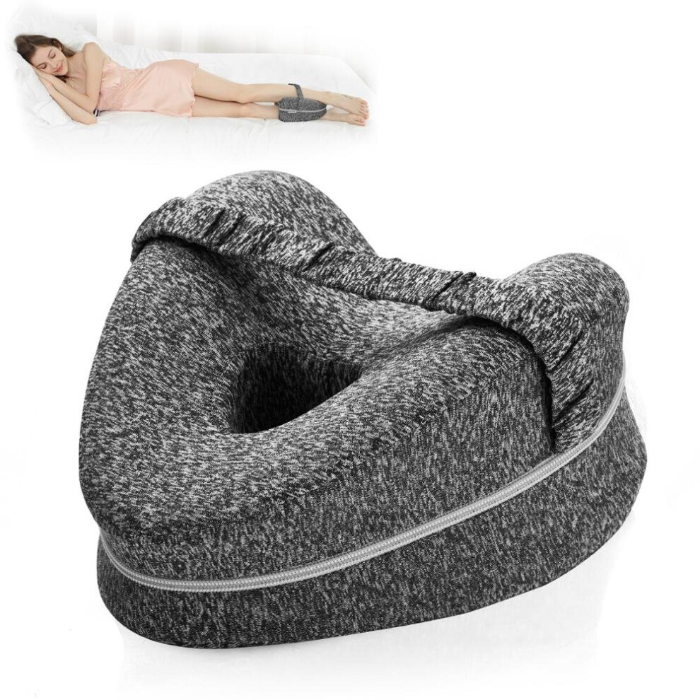 (Gray) Memory Foam Leg Pillow Protect Leg And Knee Support Wedge To Relieve Sciatica Gray