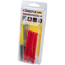 Corefix 120 Heavy Duty Dot & Dab Wall Plasterboard Fixing for TVs, Cabinets, Radiators, & Shelving 4 Pack