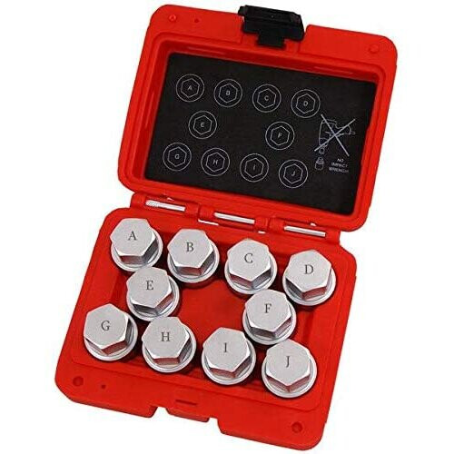 Neilsen Neilsen CT4768 10 pieces Wheel Locking Nut Key Master set