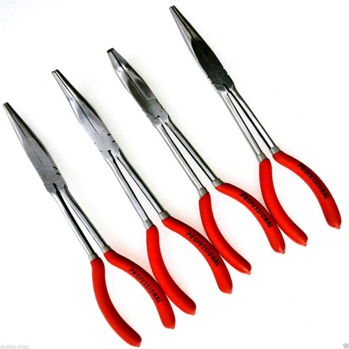 Neilsen 4 PIECE LONG REACH PLIERS 11" LONG HANDLES