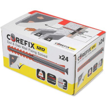 Corefix 120 Heavy Duty Dot & Dab Wall Plasterboard Fixing for TVs, Cabinets, Radiators, & Shelving 24 Box