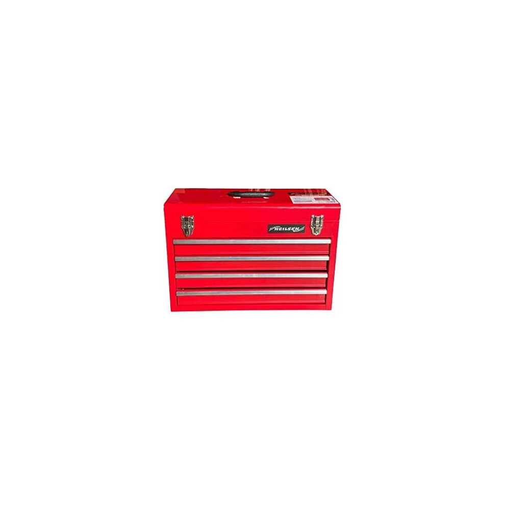 LARGE 4 DRAWER STEEL TOOL CHEST TOOL BOX, LOCKEABLE