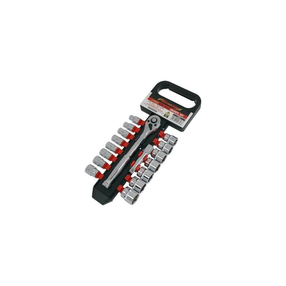 Neilsen Socket Set 3/8In. Dr. 17Pc (On Rail)