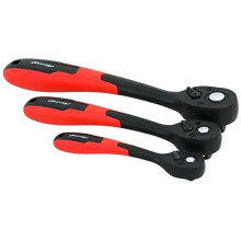 3pcs Reversible Ratchet 1/4", 3/8" & 1/2" Set