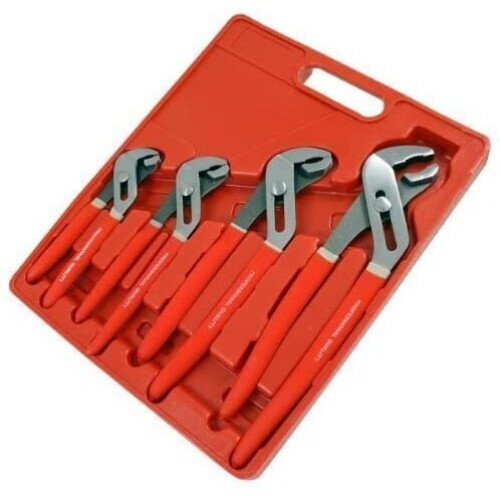 Neilsen Neilsen CT1614 Water Pump Plier Set-Adjustable 4 Piece, Silver