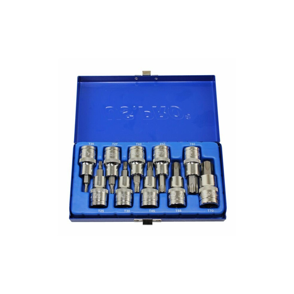 Us Pro 1128 10 Piece Torx Trx-Star Bit Socket Set 1/2" Drive 5060599862330