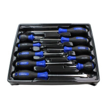 US PRO Tools 10 Piece Screwdriver Set Phillips & Slotted with Magnetic Tip 1621