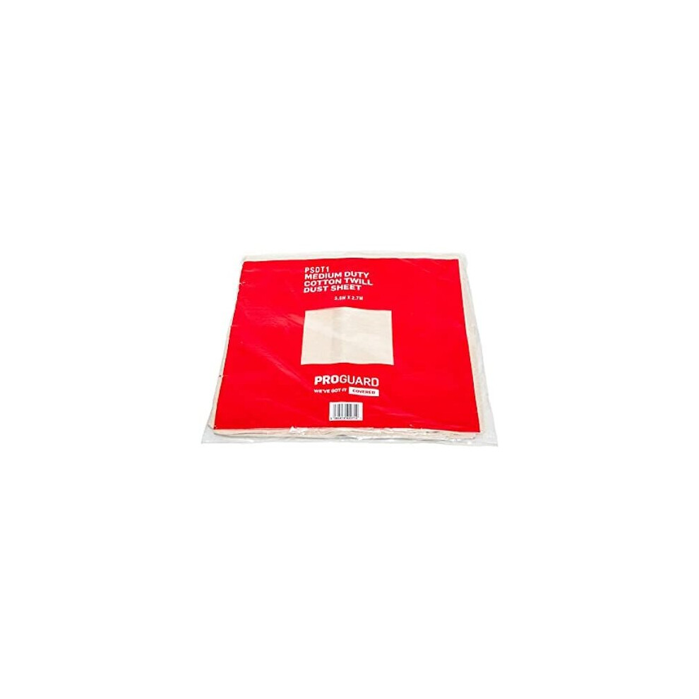 Medium Duty Cotton Twill Dust Sheet 3.6M X 2.7M 5055282020050