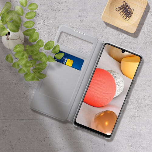 Samsung Samsung Galaxy A42 5G Leather Case Original Hard Shell  white 2