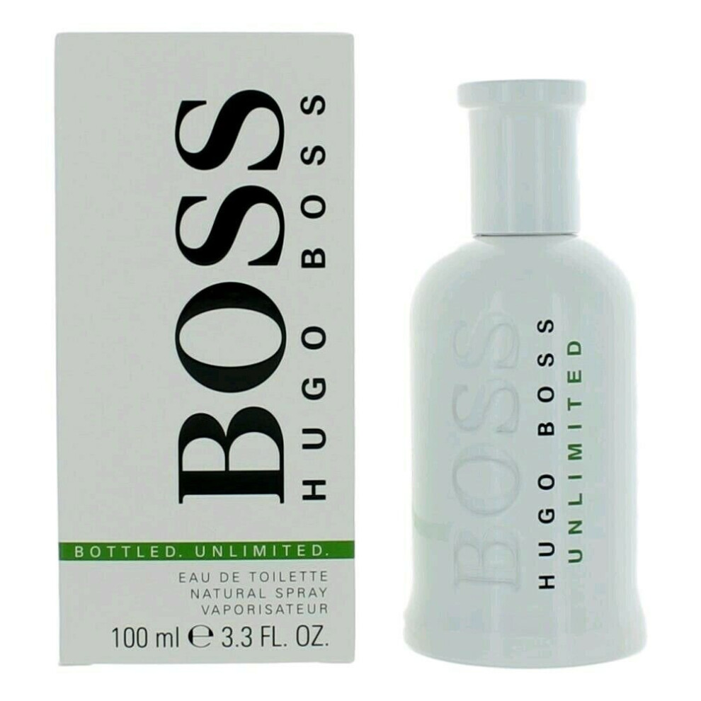 Boss Bottled Unlimited by Hugo Boss, 3.3 oz EDT Spray for Men