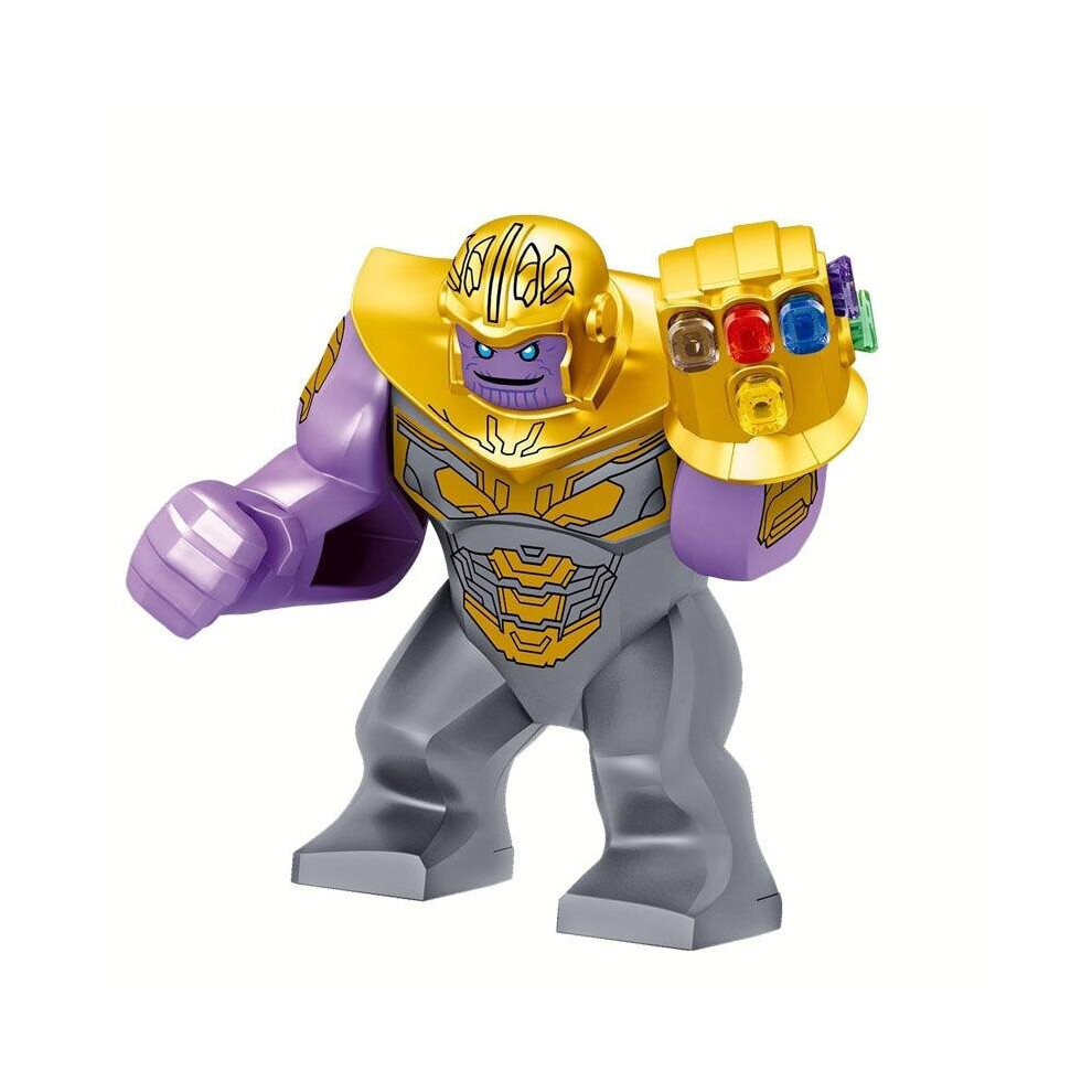 (Thanos with Gauntlet) Marvel Avengers Super Heroes Model Figure Blocks