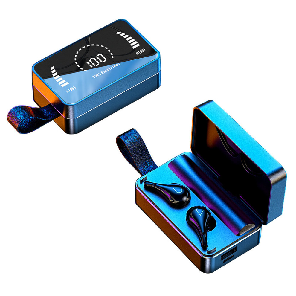 Tooth 5.0 Headset Tws Wireless Earphones Mini Earbuds Ipx6 Earpods Headphones Blue 7426903270075