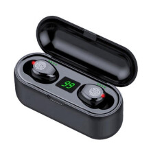 TWS Bluetooth Earbuds - 8D Surround Sound, 10mm Driver, Dual/Single Use, 1200mAh Case Power Bank, Active Noise Reduction, HD Calls, Phone Stand