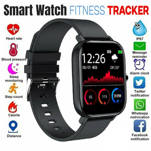 Smart Watch for Samsung iPhone Android Bluetooth Waterproof Fitness Tracker for Fitbit 1