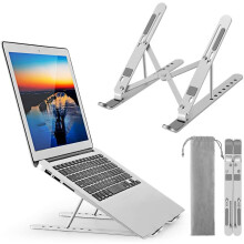 Laptop Stand, Computer Holder Riser Ergonomic Adjustable Portable Aluminum Alloy Laptop Riser, Foldable Notebook Stand Compatible with MacBo