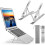 Laptop Stand, Computer Holder Riser Ergonomic Adjustable Portable Aluminum Alloy Laptop Riser, Foldable Notebook Stand Compatible with MacBo 1