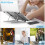 Laptop Stand, Computer Holder Riser Ergonomic Adjustable Portable Aluminum Alloy Laptop Riser, Foldable Notebook Stand Compatible with MacBo 6