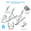 Laptop Stand, Computer Holder Riser Ergonomic Adjustable Portable Aluminum Alloy Laptop Riser, Foldable Notebook Stand Compatible with MacBo 2
