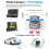 4" Car DVR 3 σε 1 Dash Cam GPS 3 φακών μπροστά και πίσω κάμερα εγγραφής βίντεο G-αισθητήρα 12