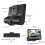4" Car DVR 3 σε 1 Dash Cam GPS 3 φακών μπροστά και πίσω κάμερα εγγραφής βίντεο G-αισθητήρα 13