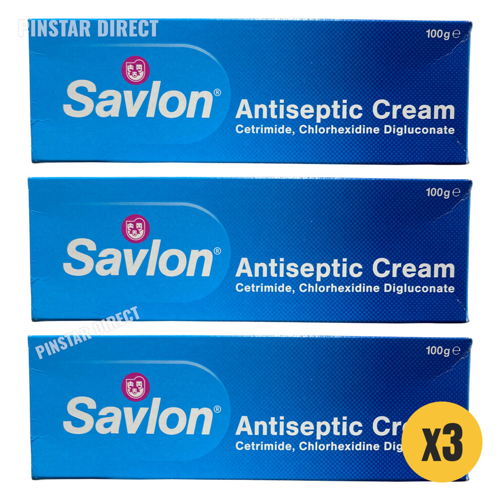 Savlon Antiseptic Cream 100g x3