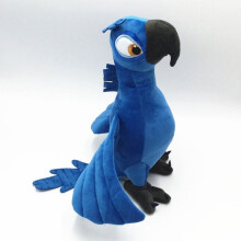 (Blue) Rio Movie Plush Toy Parrot Stuffed Doll Soft Gift