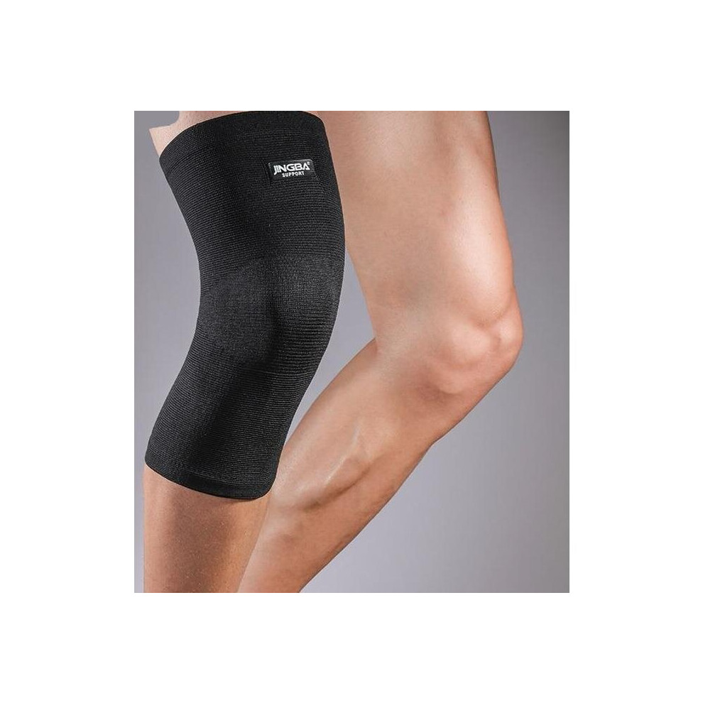 (, Xxl-Xxxl) Knee Brace Protector Safety Support Elastic Nylon Black