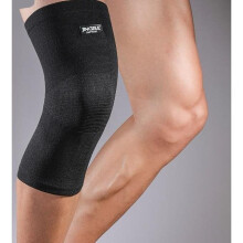 (Black, L-XL) Knee Brace Protector Safety Support Elastic Nylon