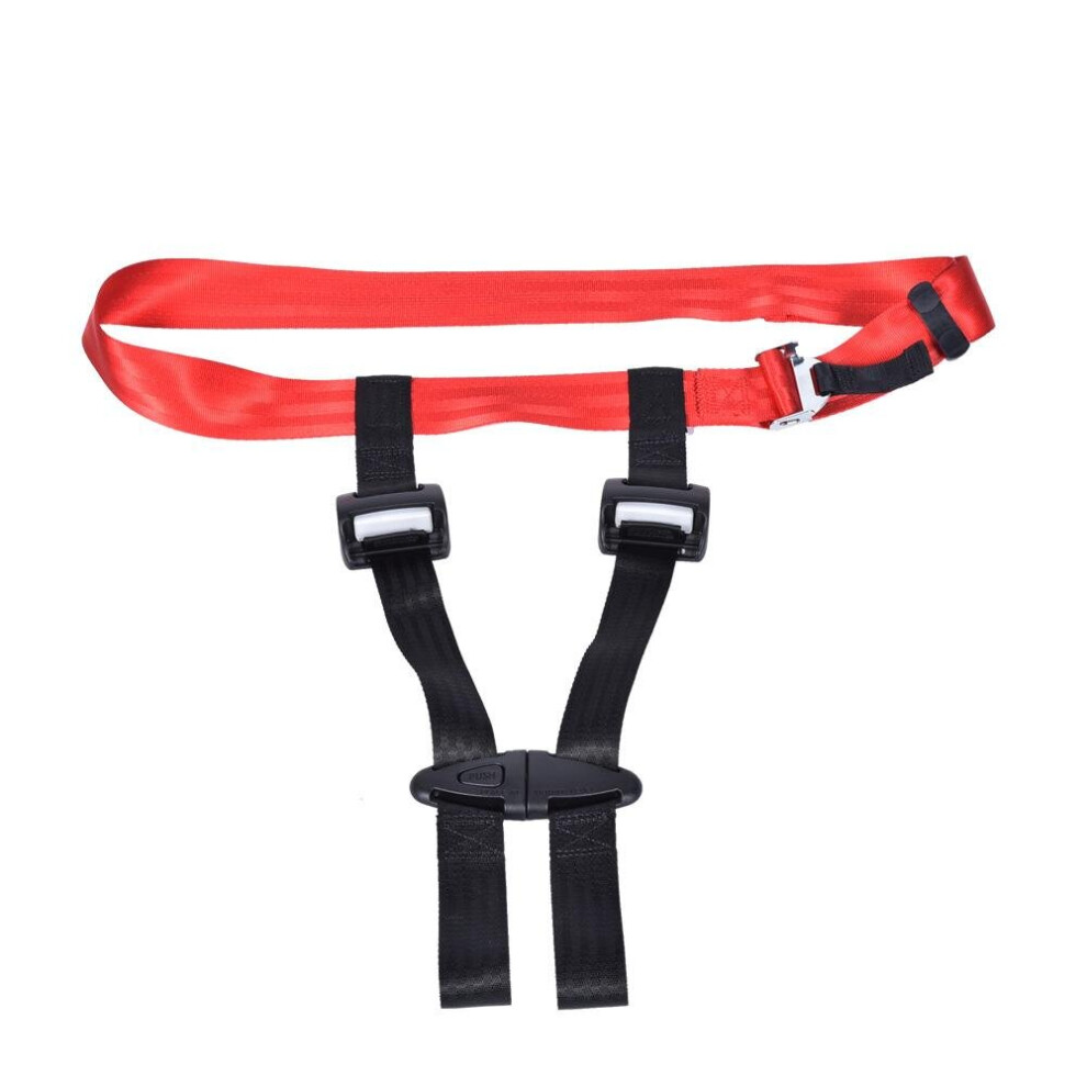 (B) Child Airplane Travel Harness, Kids Safety Care, Restraint System Belt,,, Portable Car Seat Belts