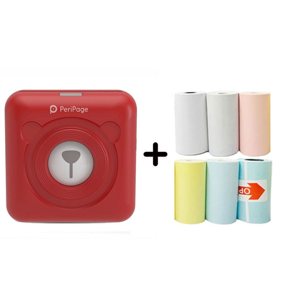 (, China) Peripage Mini Portable Thermal Printer Paper Red 3503939948360