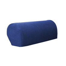 (Blue) 2Pcs Armrest Covers Sofa Arm Protectors Cover