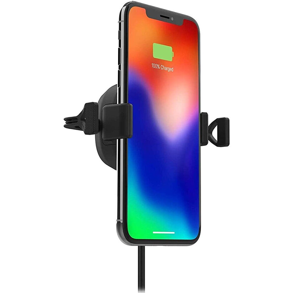 Mophie Charge Stream Qi Vent Mount Car Holder Black 840472246670