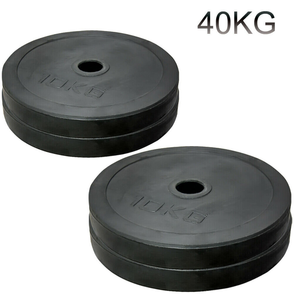 (10kg x 4 = 40kg) Weight Plates Dumbbells & Weights Lifting Barbell