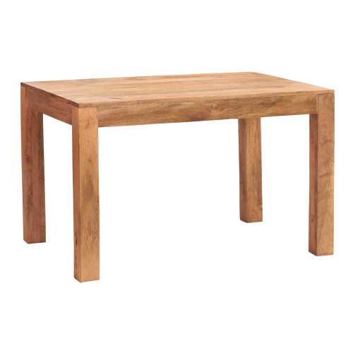 Dakota Light Mango Wood 4ft (120cm) Small Dining Table for Dining Room