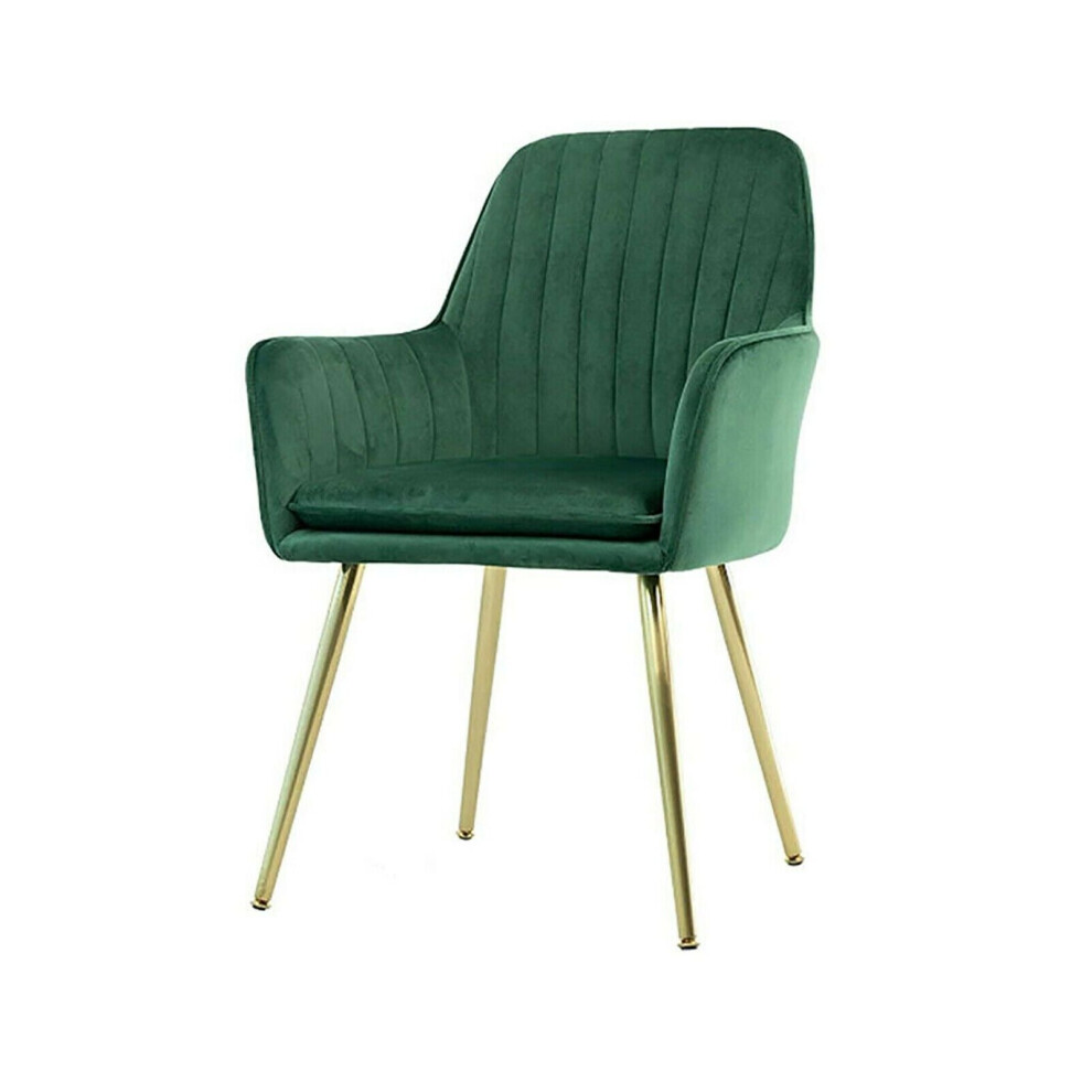 (Green) Luxury French velvet Design dining chair T05