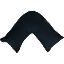 (Black) Back & Neck Support Polycotton V Shaped Orthopedic/Pregnancy/Nursing Pillowcase
