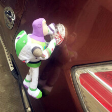 (35cm Buzz(With Sticker)) Toy Story Plush Doll Outside Car Hanging Funny toy