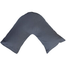 (Charcoal) Back & Neck Support Polycotton V Shaped Orthopedic/Pregnancy/Nursing Pillowcase