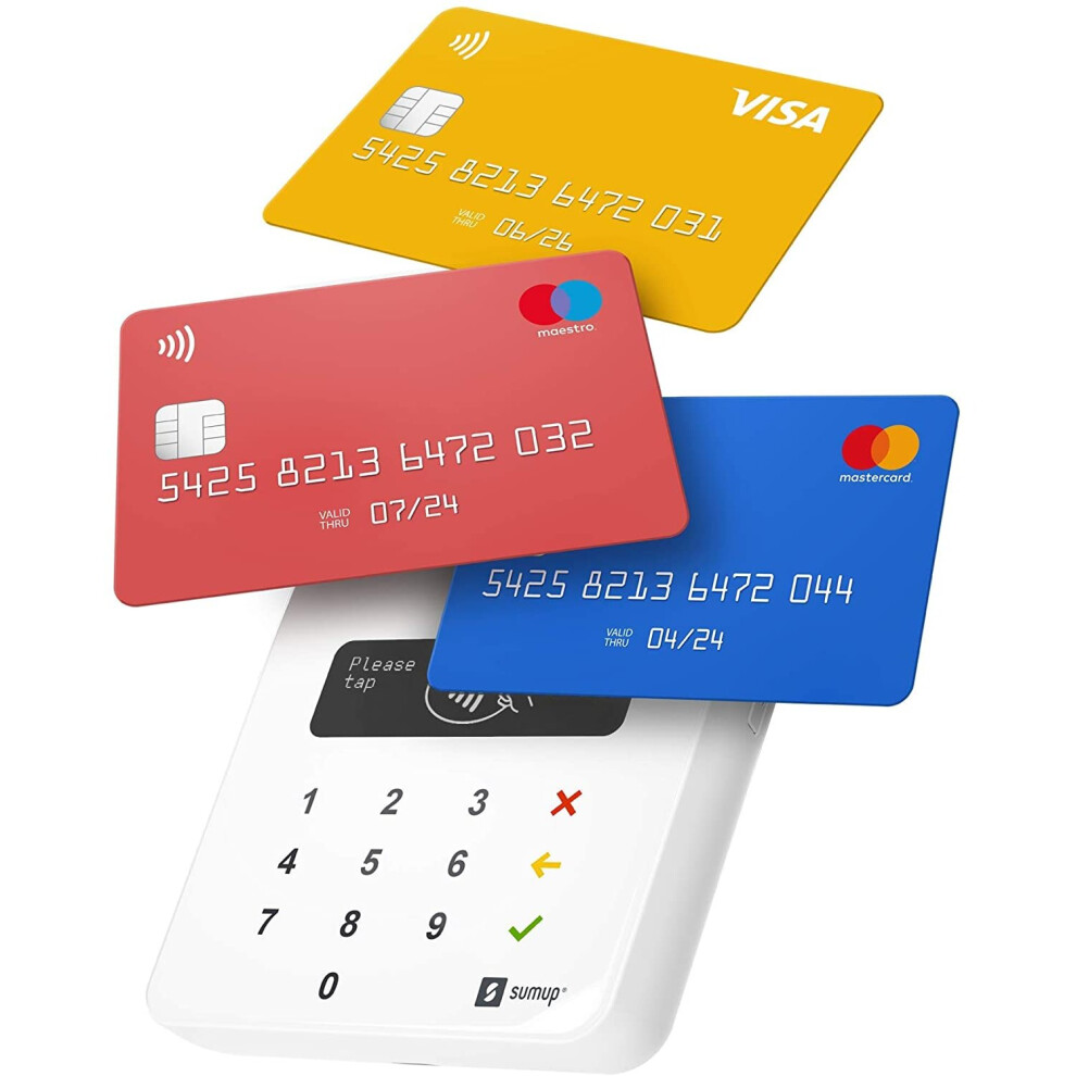 Sumup Air Credit Card Reader For Contactless Payments - Credit & Debit Card