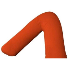 (Orange) Back & Neck Support Polycotton V Shaped Orthopedic/Pregnancy/Nursing Pillowcase