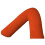 (Orange) Back & Neck Support Polycotton V Shaped Orthopedic/Pregnancy/Nursing Pillowcase 1