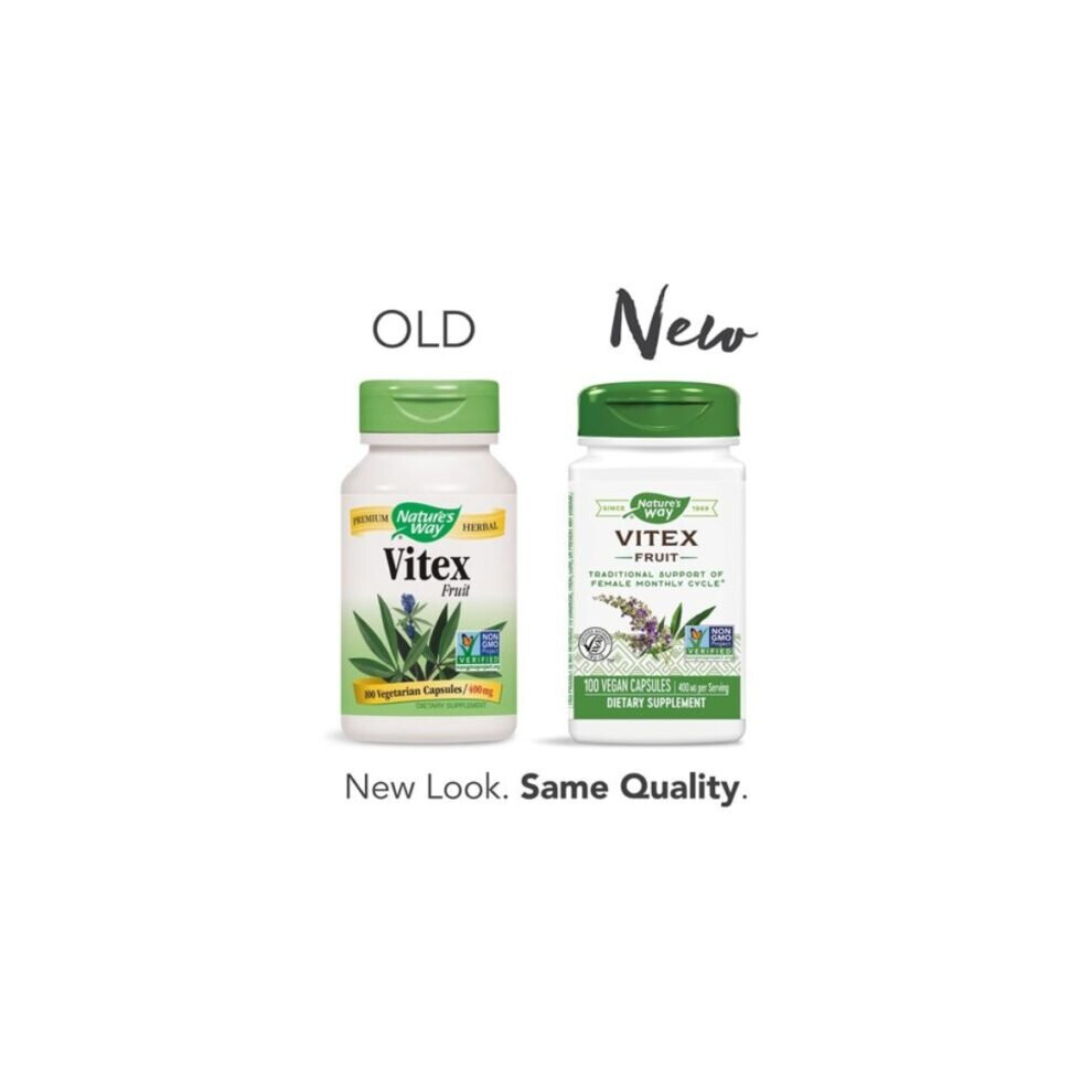 Nature's Way - Vitex Fruit 400 Mg. - 320 Vegetarian Capsules