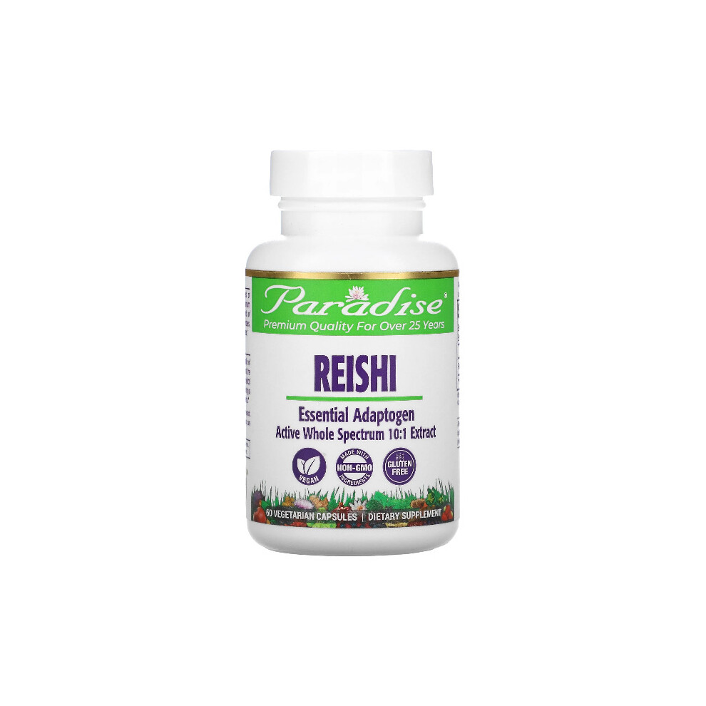 Paradise Herbs , Reishi, 60 Vegetarian Capsules