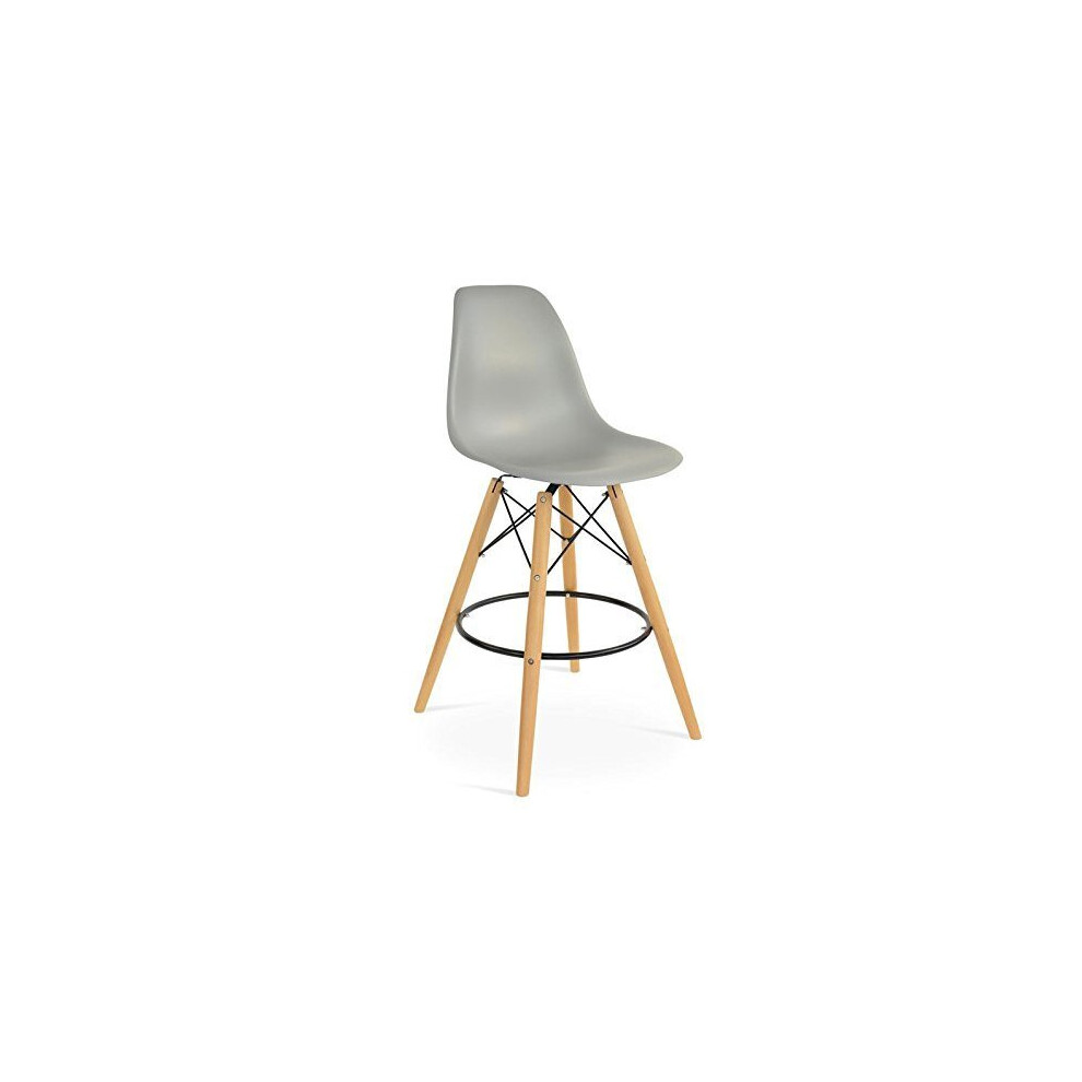 (LIGHT GREY ) Classic Design Eiffel Tower Inspired Bar stool