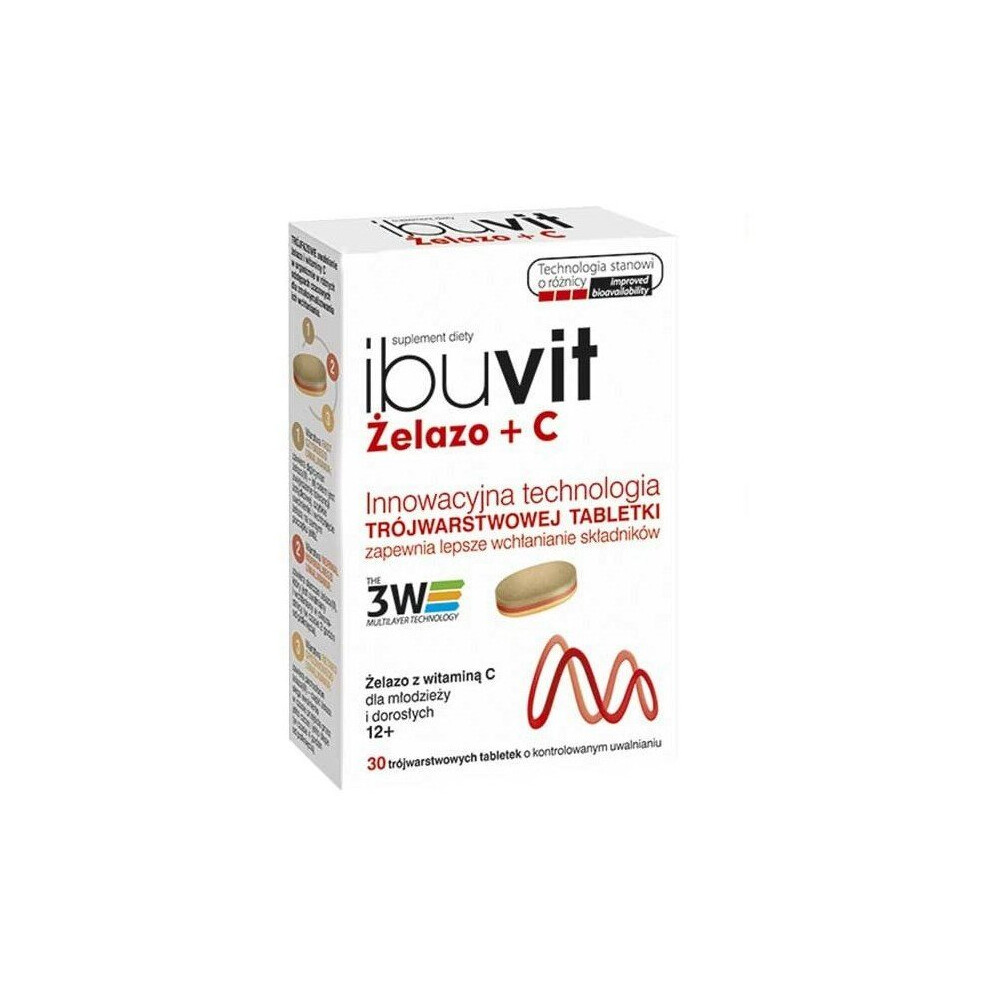 Ibuvit Iron + C 30 tablets, Ibuvit Å»elazo + C